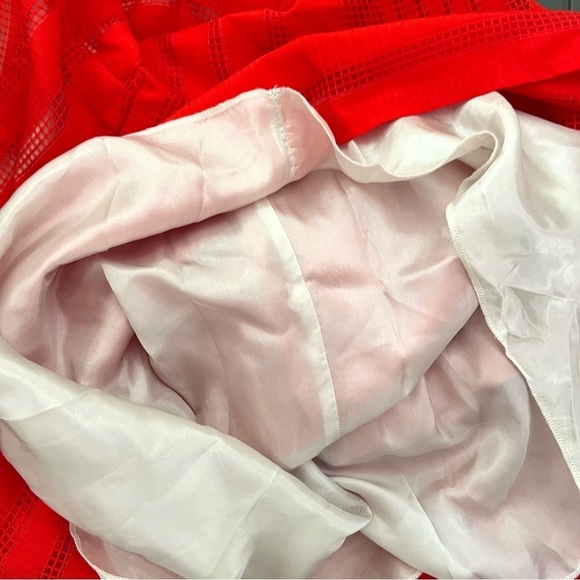 LA FEE MARABOUTEE Occasion Dress Knee Length Coral Red Sleeveless Size 38 / US 6 - Picture 8 of 11